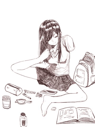 和残疾女孩交往的漫画